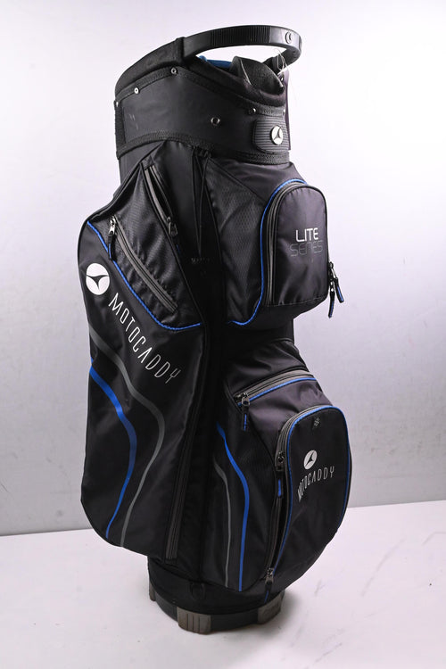 Motocaddy Lite Series Cart Bag / 14-Way Divider / Black, Blue
