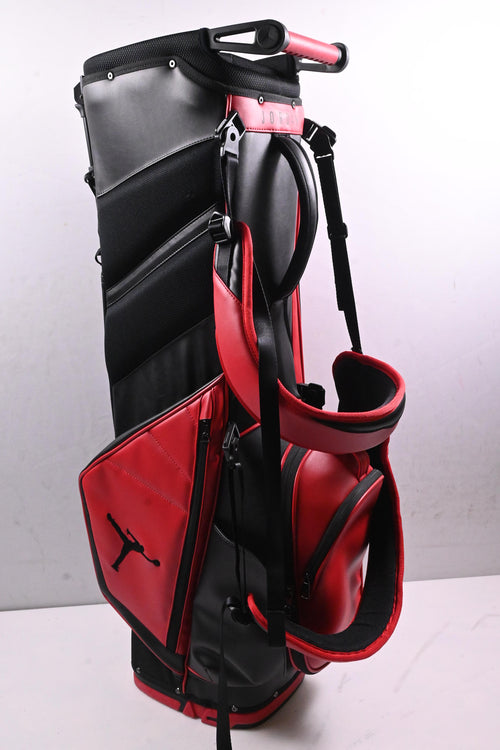 Nike Jordan Fade Away Luxe Stand Bag / 6-Way Divider / Red, Black