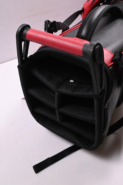 Nike Jordan Fade Away Luxe Stand Bag / 6-Way Divider / Red, Black