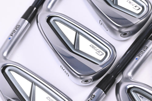 Ping G730 Irons / 5-PW+50+56 / Blue Dot / Regular Flex UST Recoil Dart 75 Shafts