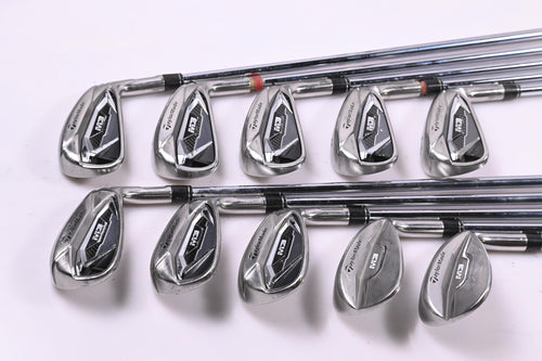 Taylormade M3 Irons / 3-PW+GW+SW / Stiff Flex KBS Tour C-Taper 105 Shafts