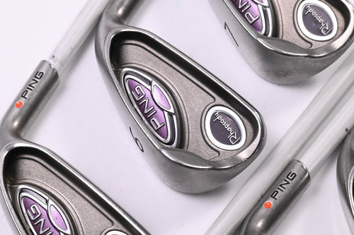 Ladies Ping Rhapsody Irons / 5-PW+SW / Orange Dot / Ladies Flex Ping ULT 129