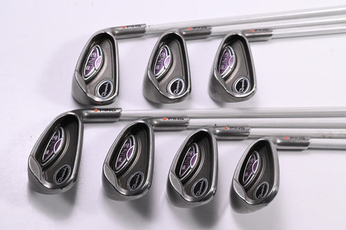 Ladies Ping Rhapsody Irons / 5-PW+SW / Orange Dot / Ladies Flex Ping ULT 129