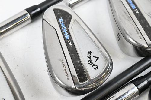 Callaway Paradym Ai Smoke Irons / 6-PW+AW+GW / Senior Flex Cypher 2.0 50
