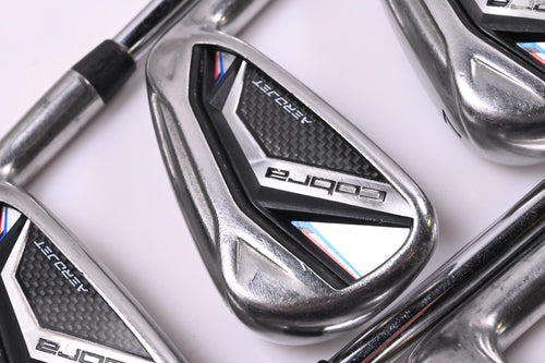 Cobra Aerojet Irons / 5-PW / Stiff Flex KBS Tour Lite Shafts