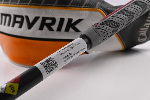 Callaway Mavrik Sub Zero Driver / 9 Degree / X-Flex HZRDUS Smoke Black 60 Shaft