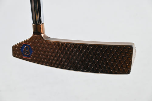 Left Hand Bettinardi Queen B 2021 Gold/Blue #6 Putter / 34 Inch