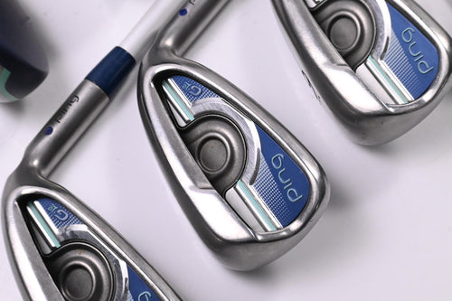 Ladies Ping G Le Irons / 4-6H+7-PW / Blue Dot / Ladies Flex Ping ULT230 Shafts