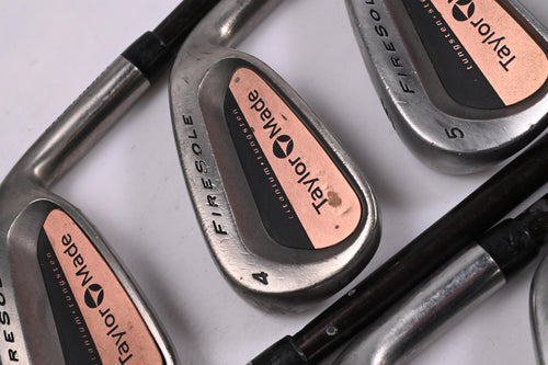 Taylormade Firesole Irons / 3-PW / Stiff Flex Taylormade Bubble 90 Shafts
