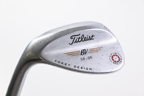 Left Hand Titleist Vokey Spin Milled 2007 Lob Wedge / 58 Degree / Wedge Flex Vokey