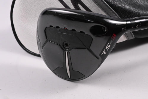 Titleist TSR3 #3 Wood / 15 Degree / Stiff Flex HZRDUS Smoke RDX Black 70 Shaft
