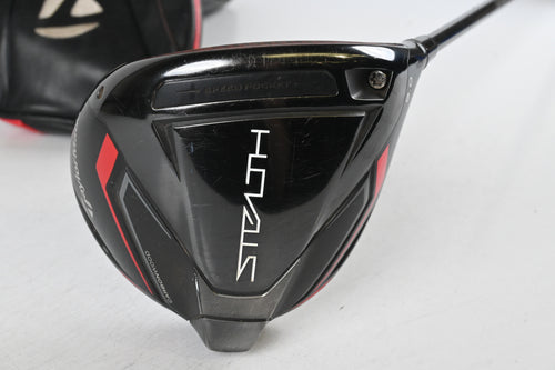 Taylormade Stealth Driver / 9 Degree / Stiff Flex Hzrdus Smoke Red RDX 60 Shaft