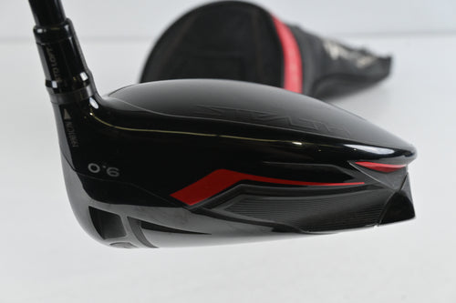 Taylormade Stealth Driver / 9 Degree / Stiff Flex Hzrdus Smoke Red RDX 60 Shaft