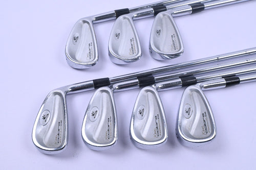 Cobra King Forged CB Silver Irons / 3-9i / Stiff Flex Dynamic Gold S300 Shafts