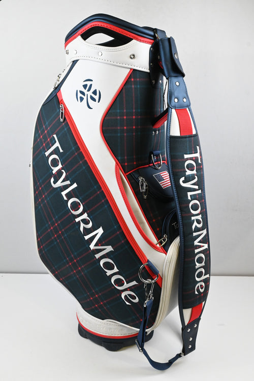 Taylormade Ladies US Open Tour Bag / 6-Way Divider / White, Red, Blue, Tartan