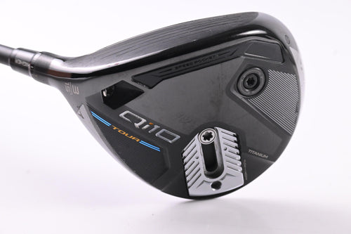 Left Hand Taylormade Qi10 Tour #3 Wood / 15 Degree / Stiff Flex Tensei AV Blue