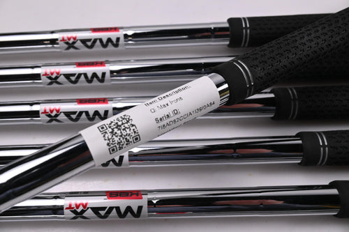 Taylormade Qi Max Irons / 5-PW+SW / Stiff Flex KBS MAX MT 85 Shafts