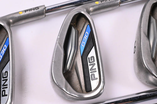 Ping G30 Irons / 4-9i+SW / Yellow Dot / Regular Flex Ping CFS Distance Shafts