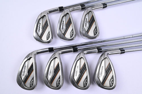 Callaway Mavrik Irons / 4-PW / Stiff Flex Elevate 95 Shafts