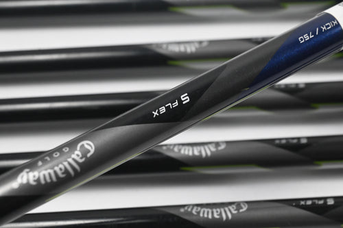 Left Hand Callaway X-22 Irons / 6-PW+SW / Stiff Flex Callaway 75 Shafts