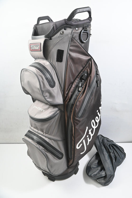 Titleist StaDry Cart Bag / 14-Way Divider / Black, Grey