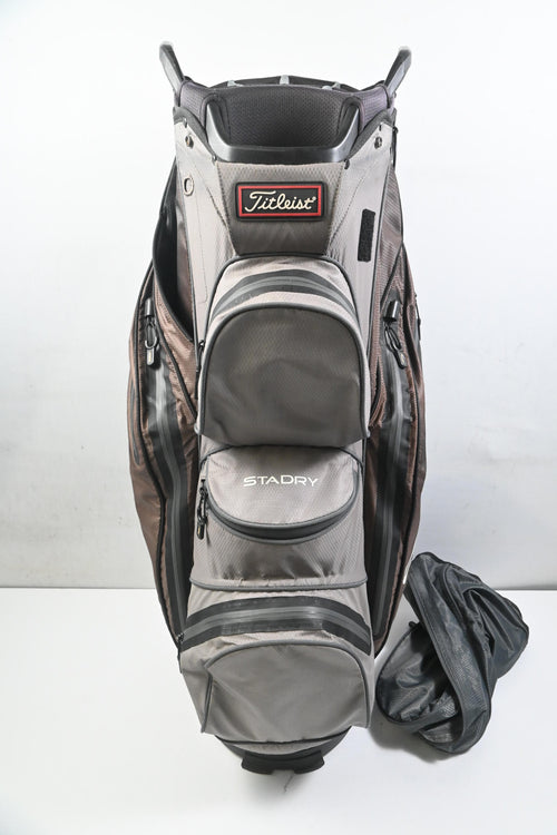 Titleist StaDry Cart Bag / 14-Way Divider / Black, Grey