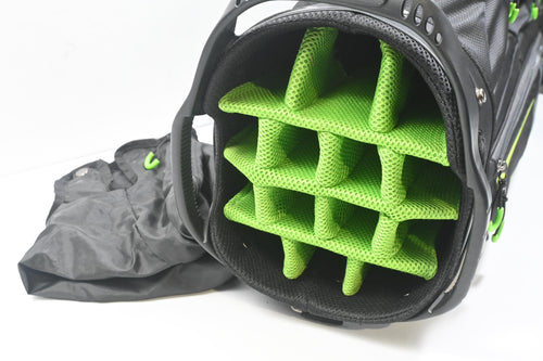 Taylormade Cart Bag / 14-Way Divider / Black, Grey & Green