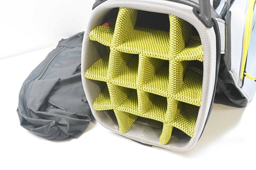 Ping Traverse Cart Bag / 14-Way Divider / Grey, Black & Yellow