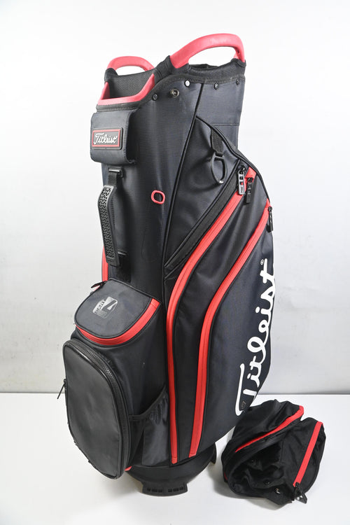 Titleist Cart 14 Cart Bag / 14-Way Divider / Black, Red