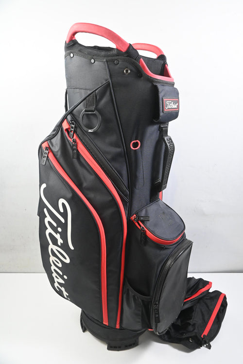 Titleist Cart 14 Cart Bag / 14-Way Divider / Black, Red