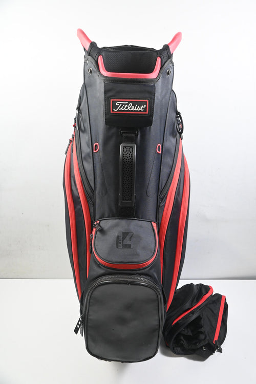 Titleist Cart 14 Cart Bag / 14-Way Divider / Black, Red