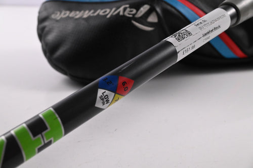 Left Hand Taylormade M3 Driver / 9.5 Degree / Stiff Flex HZRDUS Smoke Green 70