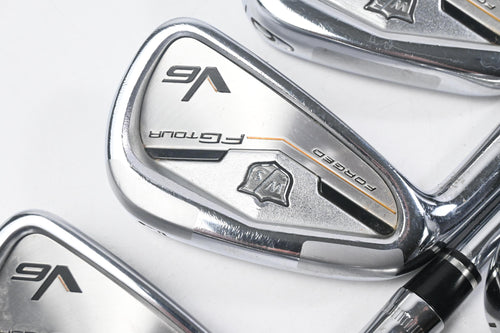 Left Hand Wilson FG Tour V6 Irons / 4-PW / Regular Flex Dynamic Gold R300 Shafts