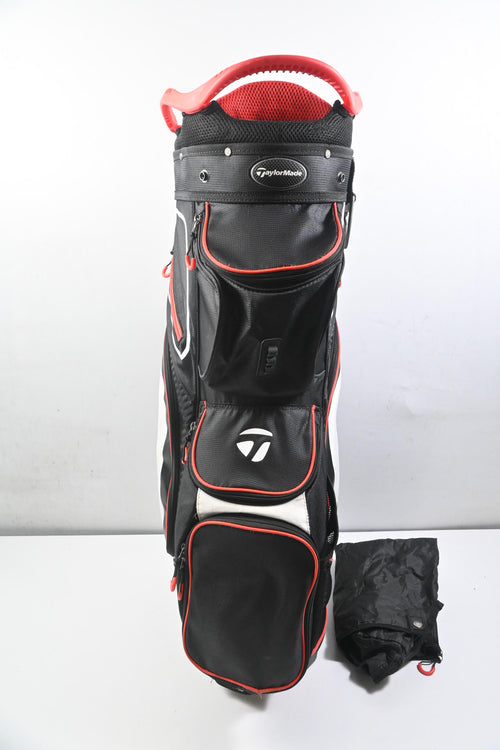 TaylorMade Cart Bag / 14-Way Divider / Black, White & Red
