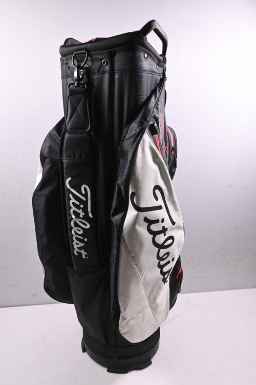 Titleist StaDry Cart Bag / 14-Way Divider / Black, White, Red