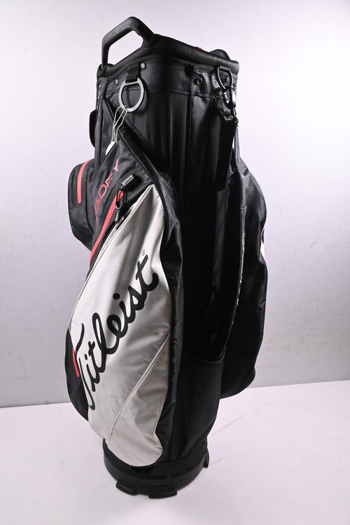 Titleist StaDry Cart Bag / 14-Way Divider / Black, White, Red