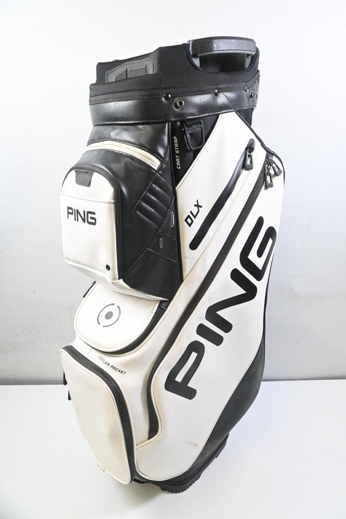 Ping DLX Cart Bag / 15-Way Divider / White, Black