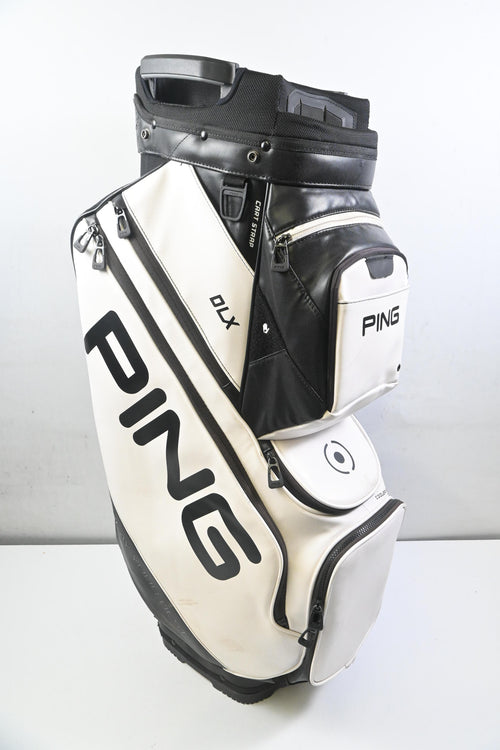 Ping DLX Cart Bag / 15-Way Divider / White, Black