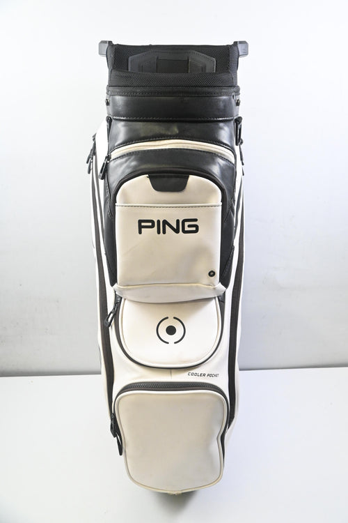 Ping DLX Cart Bag / 15-Way Divider / White, Black