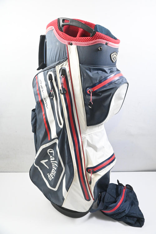 Callaway Chev 14 Dry Cart Bag / 14-Way Divider / Blue, White & Red