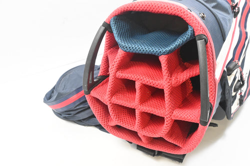 Callaway Chev 14 Dry Cart Bag / 14-Way Divider / Blue, White & Red