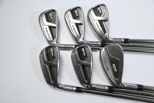 Left Hand Taylormade M6 Irons / 6-PW+GW / Regular Flex Recoil ES 460 Shafts