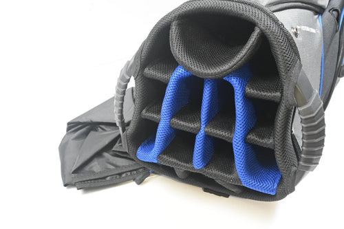 Cobra Cart Bag / 14-Way Divider / Black, Grey & Blue