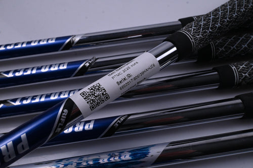 Left Hand Taylormade P7MC 2020 Irons / 4-PW / Stiff Flex Project X Shafts