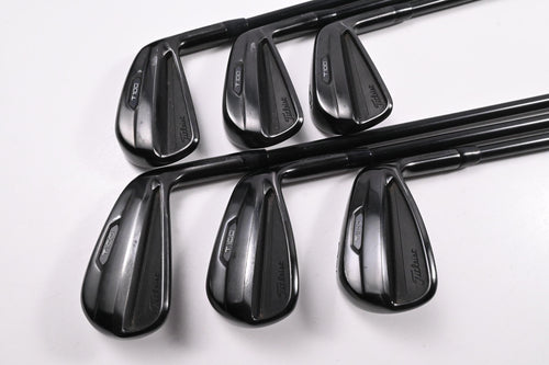 Titleist T100 Ltd Edition Black Irons / 4-9i / Stiff Flex Project X LZ Shafts