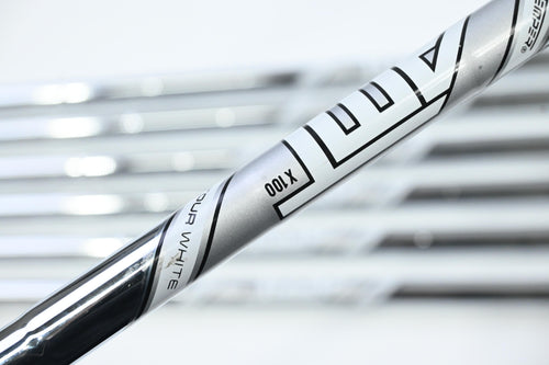 Left Hand Titleist T100 2023 Irons / 4-PW / X-Flex AMT White X100 Shafts