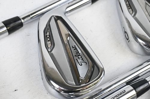 Titleist T100 2019 Irons / 4-9i / Stiff Flex AMT Tour White S300 Shafts
