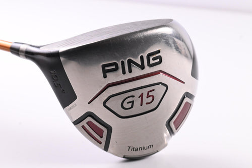 Left Hand Ping G15 Driver / 10.5 Degree / Stiff Flex Aldila NVS Orange 55 Shaft