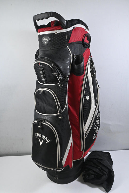 Callaway Cart Bag / 14-Way Divider / Black, Red & Silver