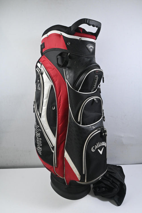 Callaway Cart Bag / 14-Way Divider / Black, Red & Silver